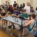 Alice does some judging, The World Cube Association Rubik's Competition, St. Andrew's Hall, Norwich - 31st July 2022