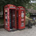 A pair of K6 phone boxes, The World Cube Association Rubik's Competition, St. Andrew's Hall, Norwich - 31st July 2022