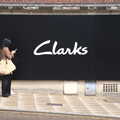 The World Cube Association Rubik's Competition, St. Andrew's Hall, Norwich - 31st July 2022, The big but simple Clarks hoarding is quite striking