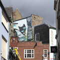 It's looks dark over the cat murals, The World Cube Association Rubik's Competition, St. Andrew's Hall, Norwich - 31st July 2022
