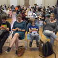 The World Cube Association Rubik's Competition, St. Andrew's Hall, Norwich - 31st July 2022, Jules looks on as everyone else does some cubing