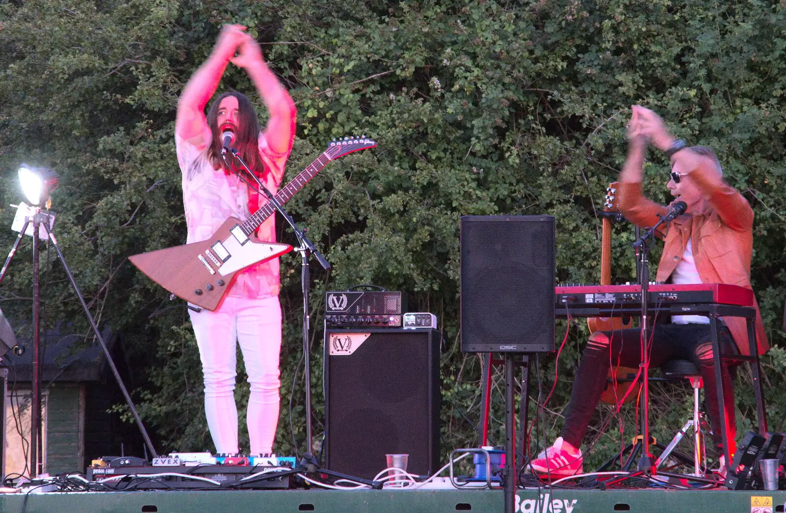 There's a hand-clap moment, from Little Red Kings at Fly High Festival, Seething Airfield, Norfolk - 5th August 2022