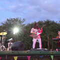 Little Red Kings at Fly High Festival, Seething Airfield, Norfolk - 5th August 2022, Dougie Archer shreds the axe