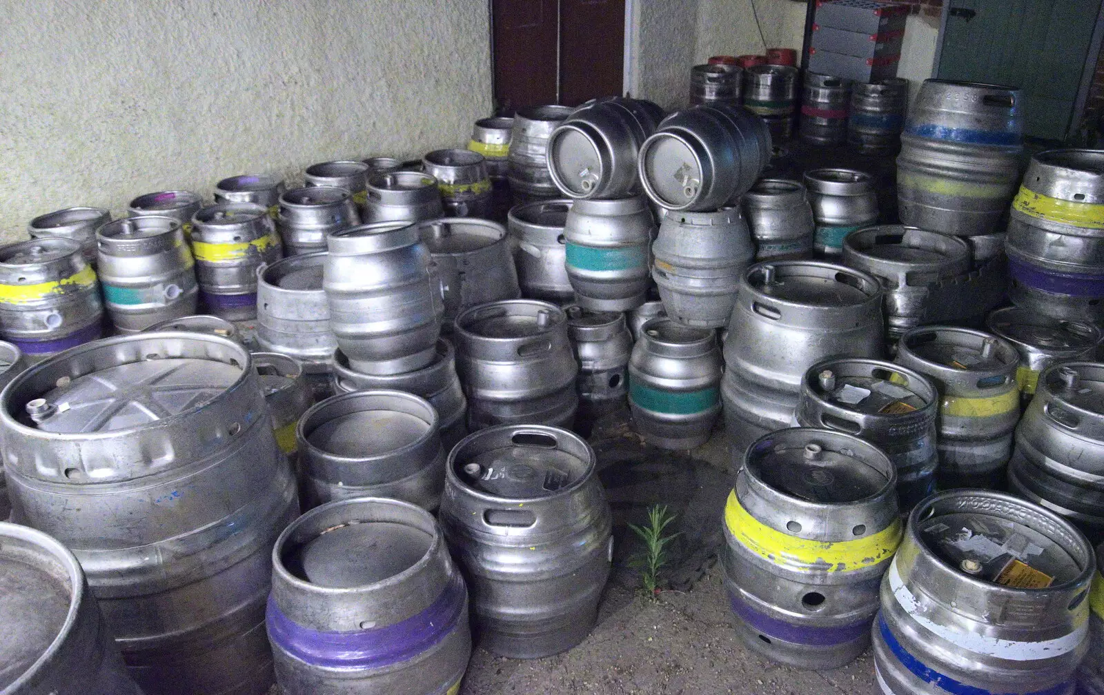 There's one or two kegs outside the Green Dragon, from Little Red Kings at Fly High Festival, Seething Airfield, Norfolk - 5th August 2022