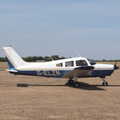 A Trip to Old Buckenham Airfield, Norfolk - 6th August 2022, Piper G-ELZN taxis in after a lesson