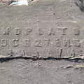 2nd Platoon 827th Engineers written in concrete, Camping at Forest Park, Cromer, Norfolk - 12th August 2022