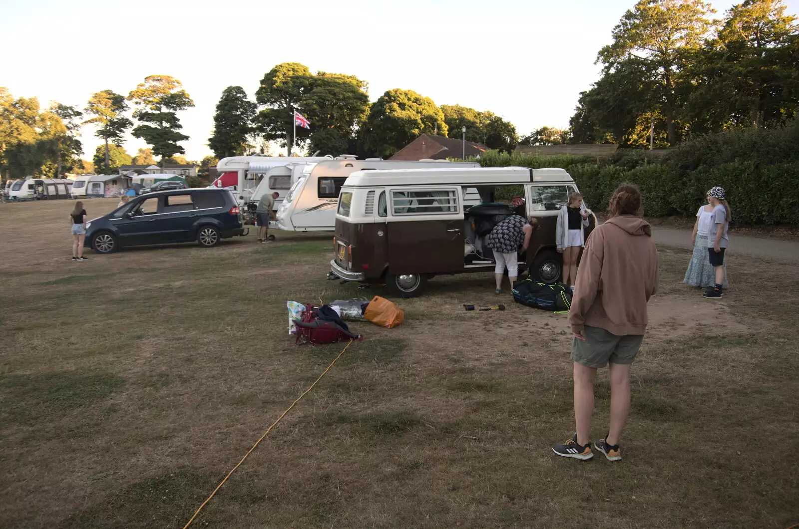 The others arrive later in the evening, from Camping at Forest Park, Cromer, Norfolk - 12th August 2022