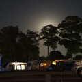 Camping at Forest Park, Cromer, Norfolk - 12th August 2022, The moon rises over the campsite