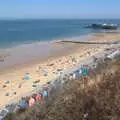 Cromer beach from the clifftop, Camping at Forest Park, Cromer, Norfolk - 12th August 2022