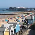 Cromer pier in the distance, Camping at Forest Park, Cromer, Norfolk - 12th August 2022