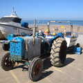 Camping at Forest Park, Cromer, Norfolk - 12th August 2022, One of many Fordson Major tractors on the beach