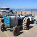 One of many Fordson Major tractors on the beach, Camping at Forest Park, Cromer, Norfolk - 12th August 2022