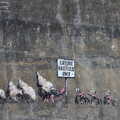 Camping at Forest Park, Cromer, Norfolk - 12th August 2022, We visit some actual Banksy graffiti