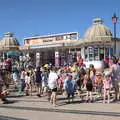 There's a gathering outside Cromer Pier, Camping at Forest Park, Cromer, Norfolk - 12th August 2022