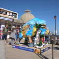 Camping at Forest Park, Cromer, Norfolk - 12th August 2022, A painted woolly mammoth statue