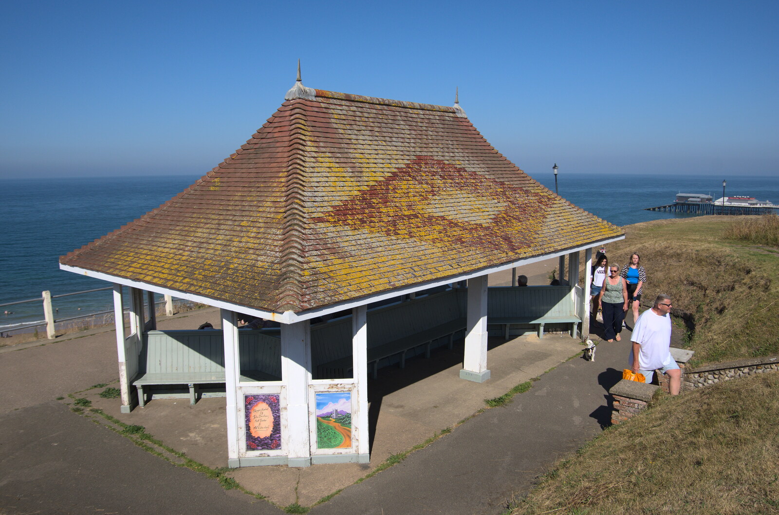 A cliff-top shelter from Camping at Forest Park, Cromer, Norfolk - 12th August 2022