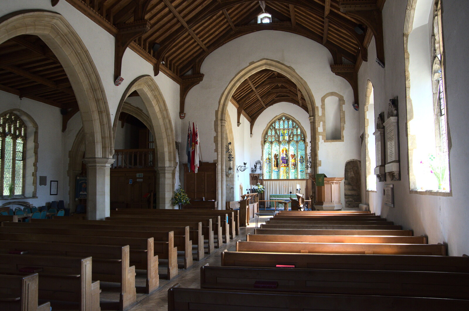 The nice interior of St. Martin's from Camping at Forest Park, Cromer, Norfolk - 12th August 2022