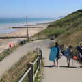 Camping at Forest Park, Cromer, Norfolk - 12th August 2022, We head down to Overstrand beach