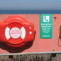 Camping at Forest Park, Cromer, Norfolk - 12th August 2022, A lifeguard post with a three-button telephone