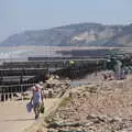 A view along Overstrand beach, Camping at Forest Park, Cromer, Norfolk - 12th August 2022