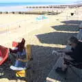 Chris reads a book, Camping at Forest Park, Cromer, Norfolk - 12th August 2022