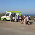 Isobel joins a big queue for ice creams, Camping at Forest Park, Cromer, Norfolk - 12th August 2022