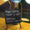 A mini sign advertising the next Meat Raffle, Camping at Forest Park, Cromer, Norfolk - 12th August 2022