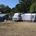 Camping at Forest Park, Cromer, Norfolk - 12th August 2022, The campervan in its spot