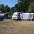 The campervan in its spot, Camping at Forest Park, Cromer, Norfolk - 12th August 2022