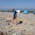 Harry roams around on the beach, Camping at Forest Park, Cromer, Norfolk - 12th August 2022