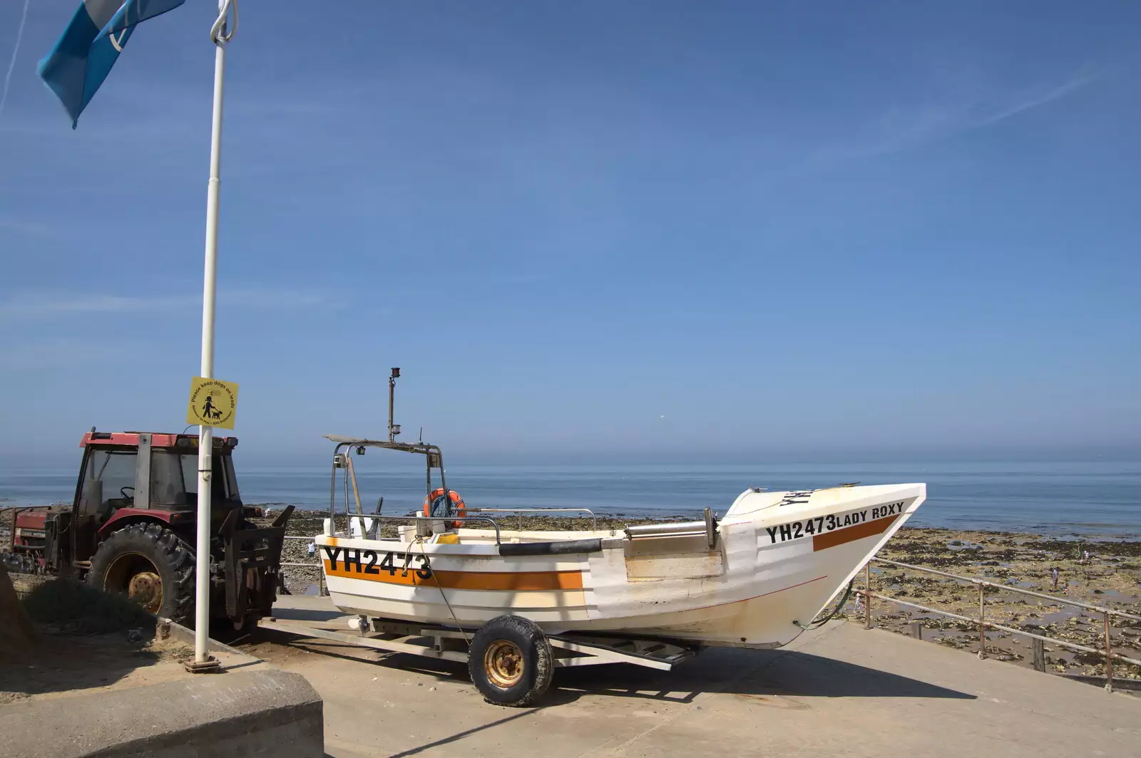 The Lady Roxy on the beach, from Camping at Forest Park, Cromer, Norfolk - 12th August 2022