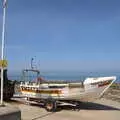 The Lady Roxy on the beach, Camping at Forest Park, Cromer, Norfolk - 12th August 2022