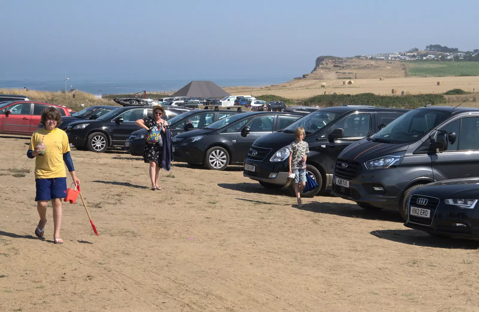 We're back in the massive car park, from Camping at Forest Park, Cromer, Norfolk - 12th August 2022