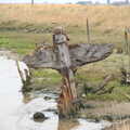 A Trip to Orford Ness, Orford, Suffolk - 16th August 2022, An rudder from Rochester looks like a whale tail