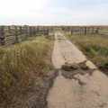 A Trip to Orford Ness, Orford, Suffolk - 16th August 2022, Wooden fences surround the path on the Ness