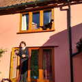 Fred escapes out of a window as Molly climbs the house, Art at The Bank, Eye, Suffolk - 17th August 2022