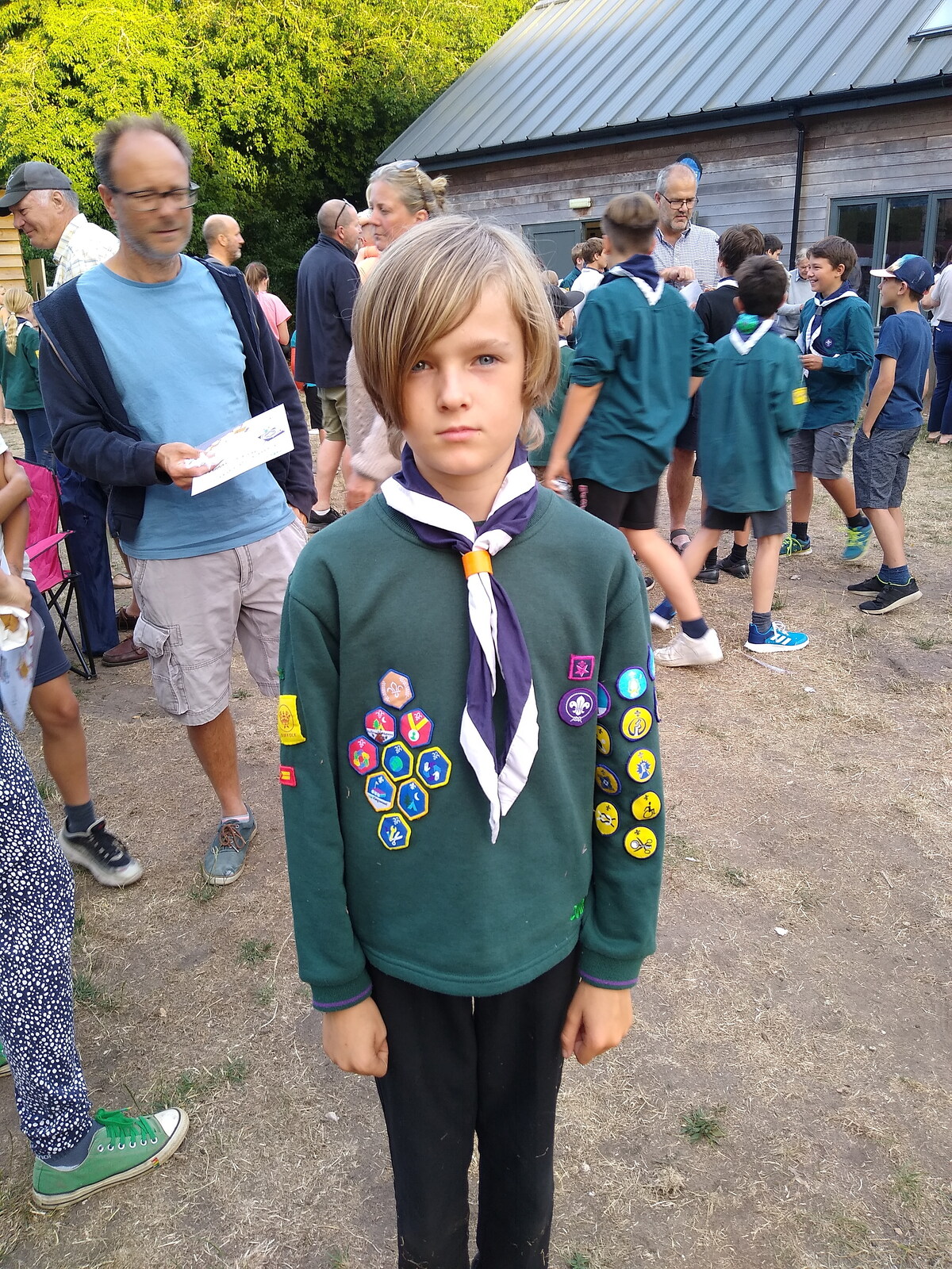 It's Harry's last day as a Cub at the awards ceremony from Art at The Bank, Eye, Suffolk - 17th August 2022