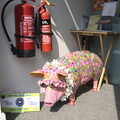 There's a very fancy pig in Eye Library, Art at The Bank, Eye, Suffolk - 17th August 2022