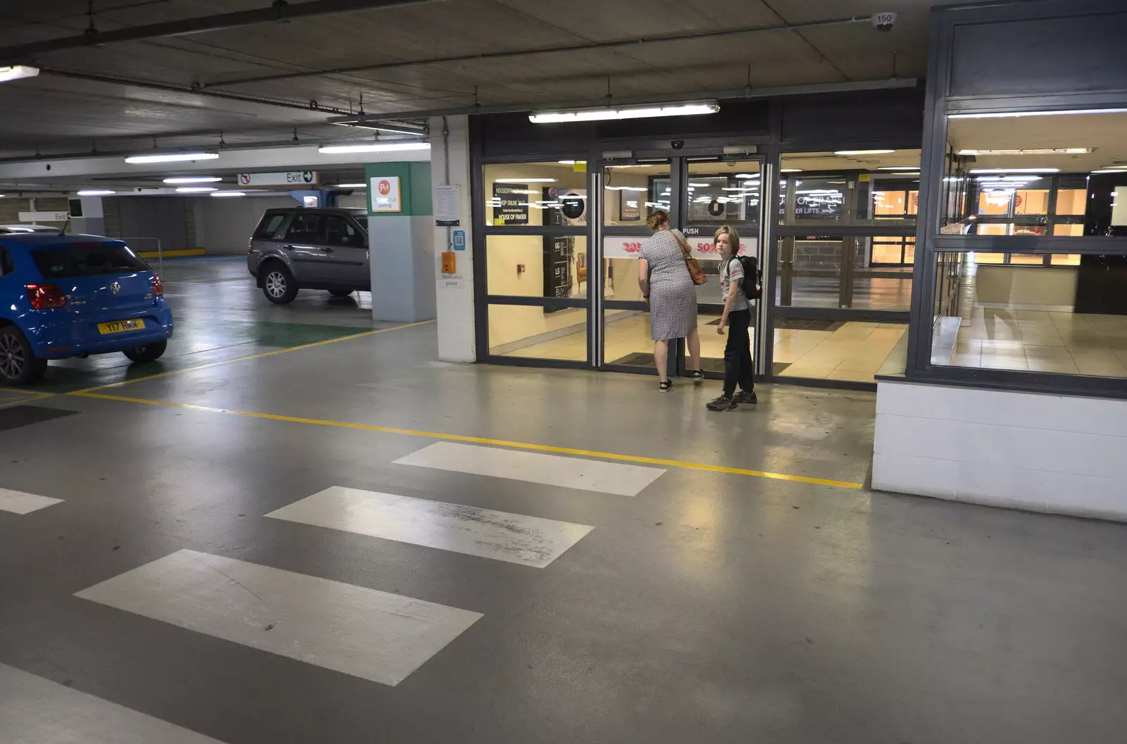 In the Chapelfield car park, from A Norwich Trip, and Rob Folkard and Jo at The Bank, Eye, Suffolk - 20th August 2022