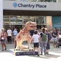 A Norwich Trip, and Rob Folkard and Jo at The Bank, Eye, Suffolk - 20th August 2022, A Chantry Place dinosaur