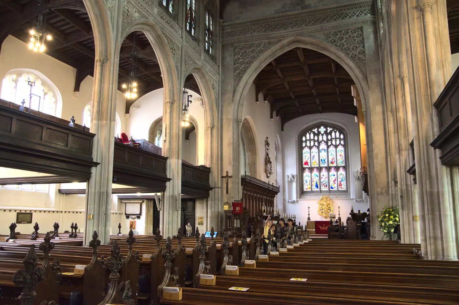 The nave of Great St. Mary, from Anglesey Abbey and a #StandWithUkraine Demo, Cambridge - 24th August 2022