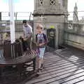 Harry makes it to the top of the tower, Anglesey Abbey and a #StandWithUkraine Demo, Cambridge - 24th August 2022