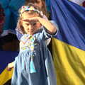 Anglesey Abbey and a #StandWithUkraine Demo, Cambridge - 24th August 2022, A small girl looks about