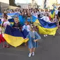 Heading down King's Parade, Anglesey Abbey and a #StandWithUkraine Demo, Cambridge - 24th August 2022