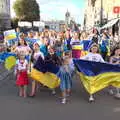 The march is in full swing, Anglesey Abbey and a #StandWithUkraine Demo, Cambridge - 24th August 2022