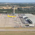The Flags of Arezzo, Tuscany, Italy - 28th August 2022, The control tower and freight terminal