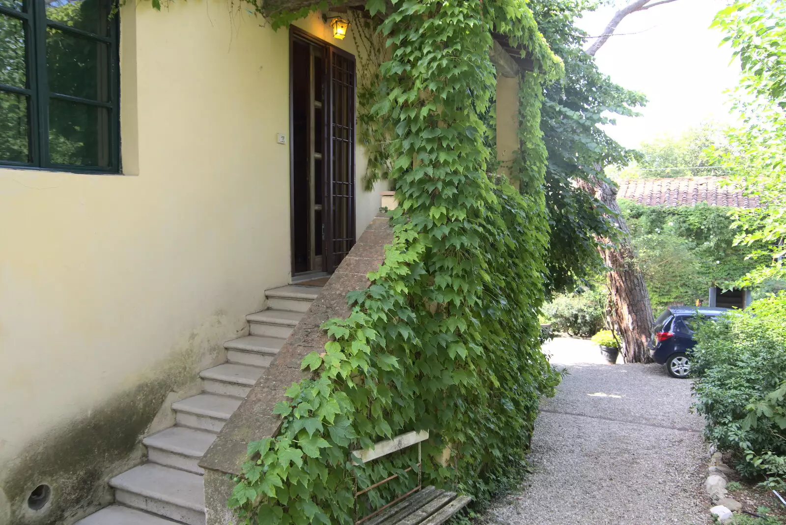 The steps to our apartment, from The Flags of Arezzo, Tuscany, Italy - 28th August 2022