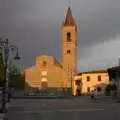 In the Piazza di Sant'Agostino, The Flags of Arezzo, Tuscany, Italy - 28th August 2022