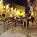 It's busy on Via Colcitrone, The Flags of Arezzo, Tuscany, Italy - 28th August 2022