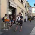 Time for a gelato, The Flags of Arezzo, Tuscany, Italy - 28th August 2022